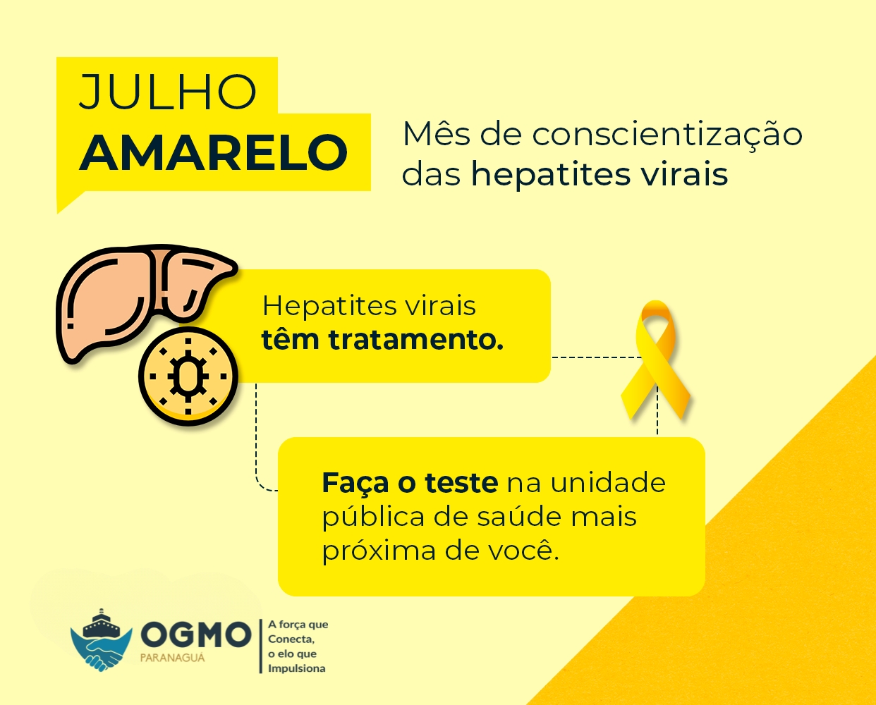 Julho Amarelo: Mês de luta contra as hepatites virais